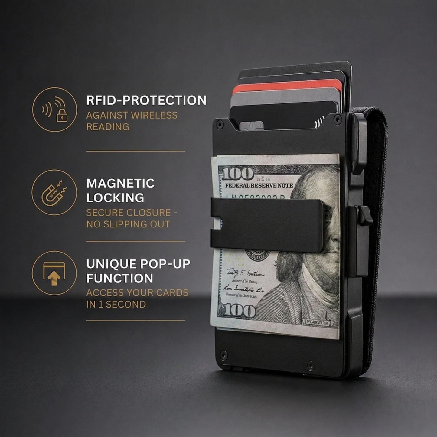 Genesis® Minimalist Wallet - Maximum Capacity. Minimal Footprint.