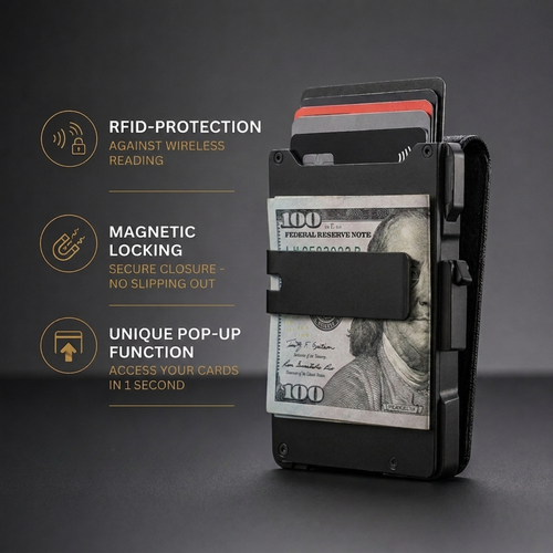 Genesis® Minimalist Wallet - Maximum Capacity. Minimal Footprint.