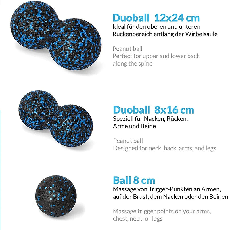 Massage balls in recovery set