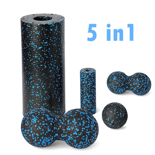 5-in-1 foam roller set contents