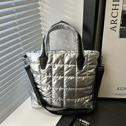Genesis quilted puffer tote bag
