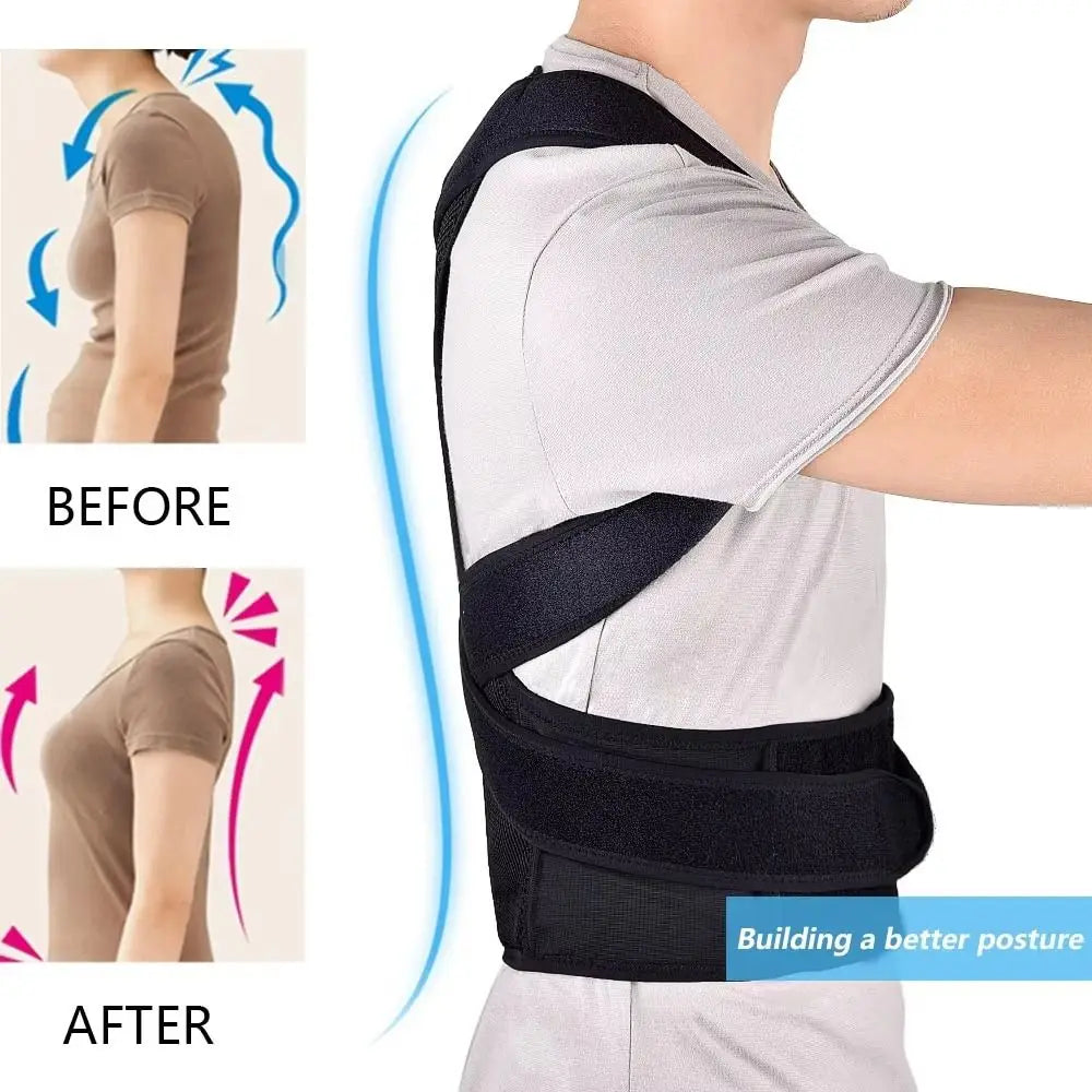 Posture support brace worn