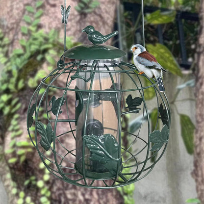Squirrel resistant bird feeder detail