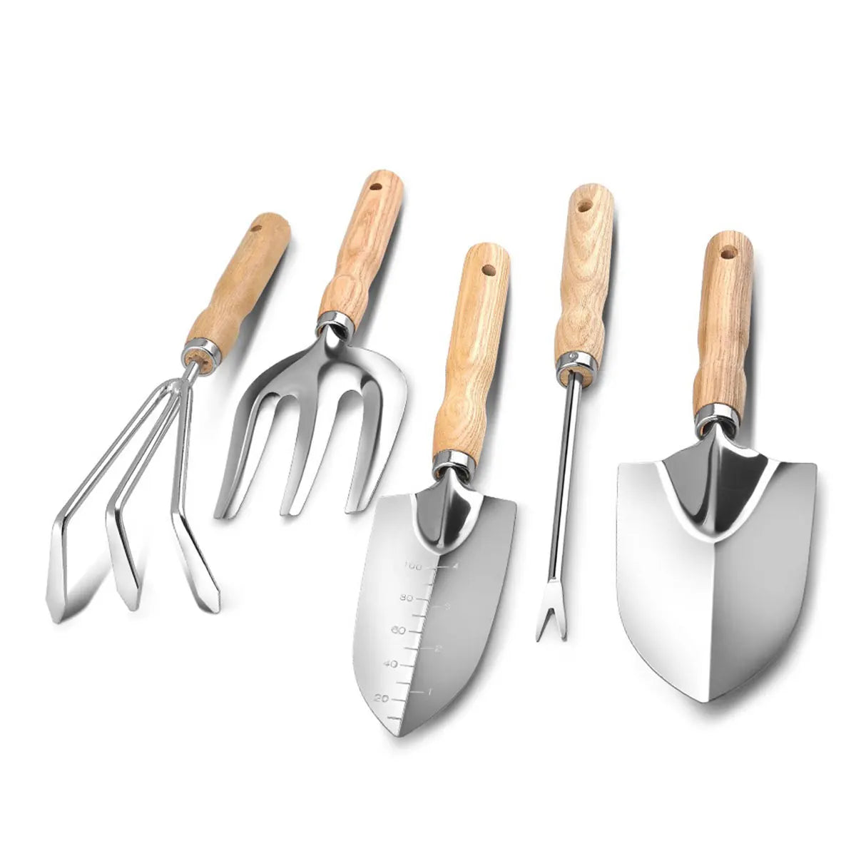 Garden trowel and cultivator detail