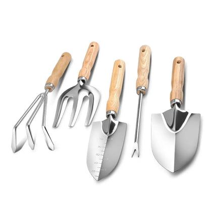 Garden trowel and cultivator detail