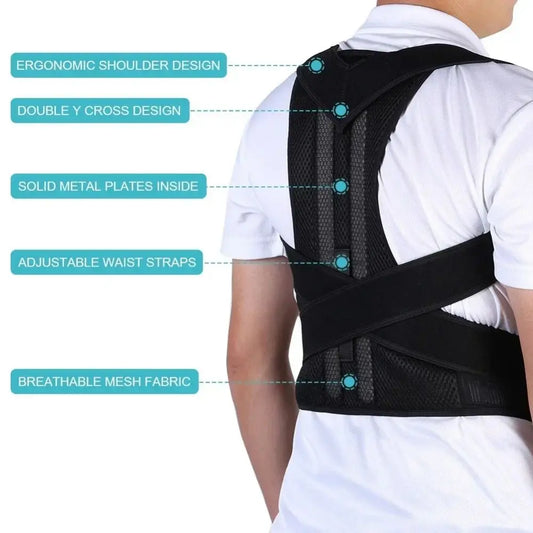 Genesis adjustable posture support brace