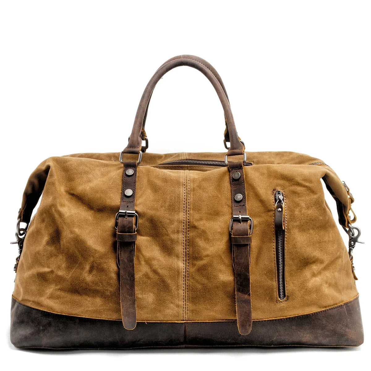 Canvas overnight duffel bag