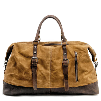 Canvas overnight duffel bag