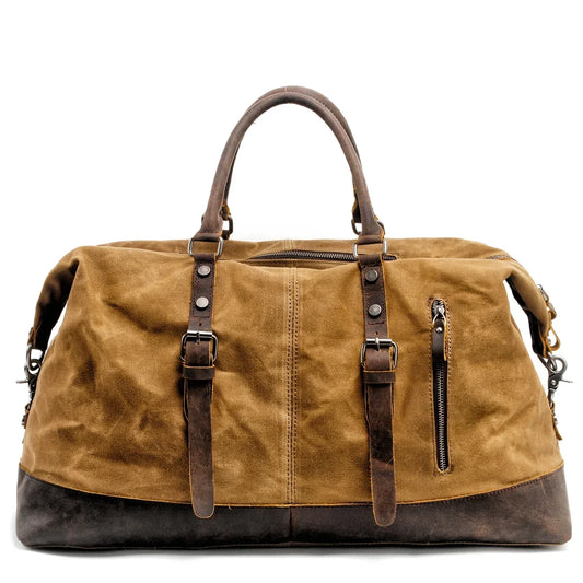 Canvas overnight duffel bag