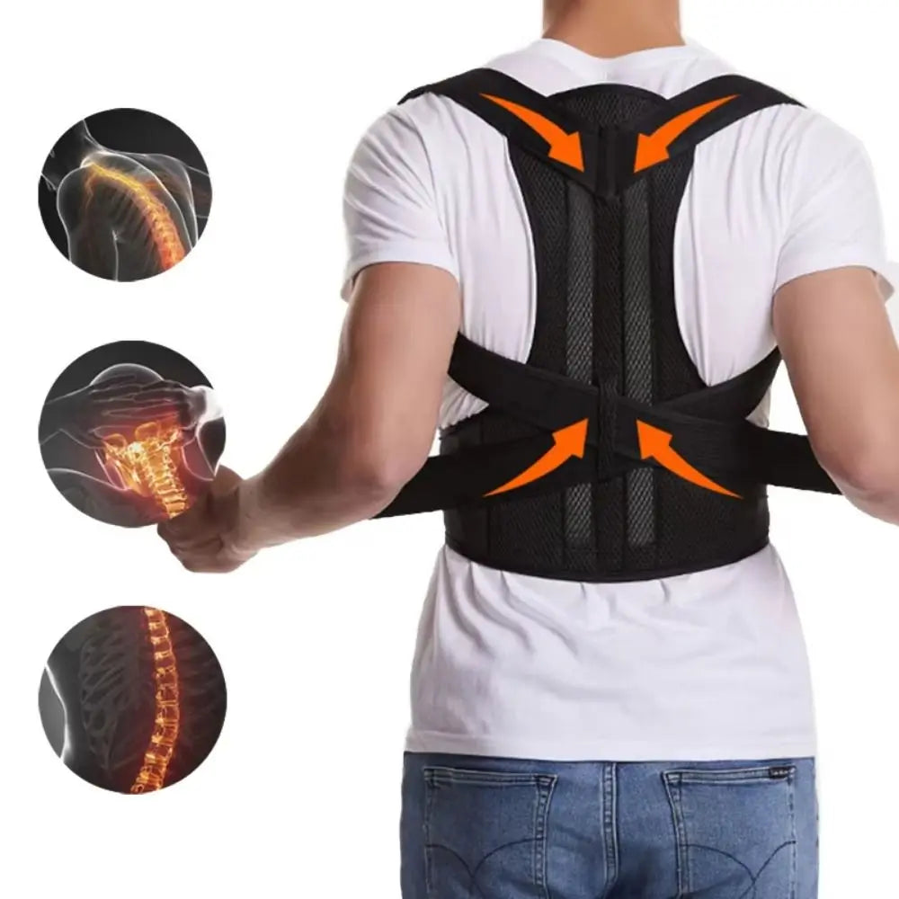 Posture support brace strap detail